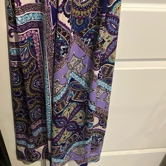 HeartSoul Purple and Blue with V-Cut Neckline Dress - Picture 7 of 8